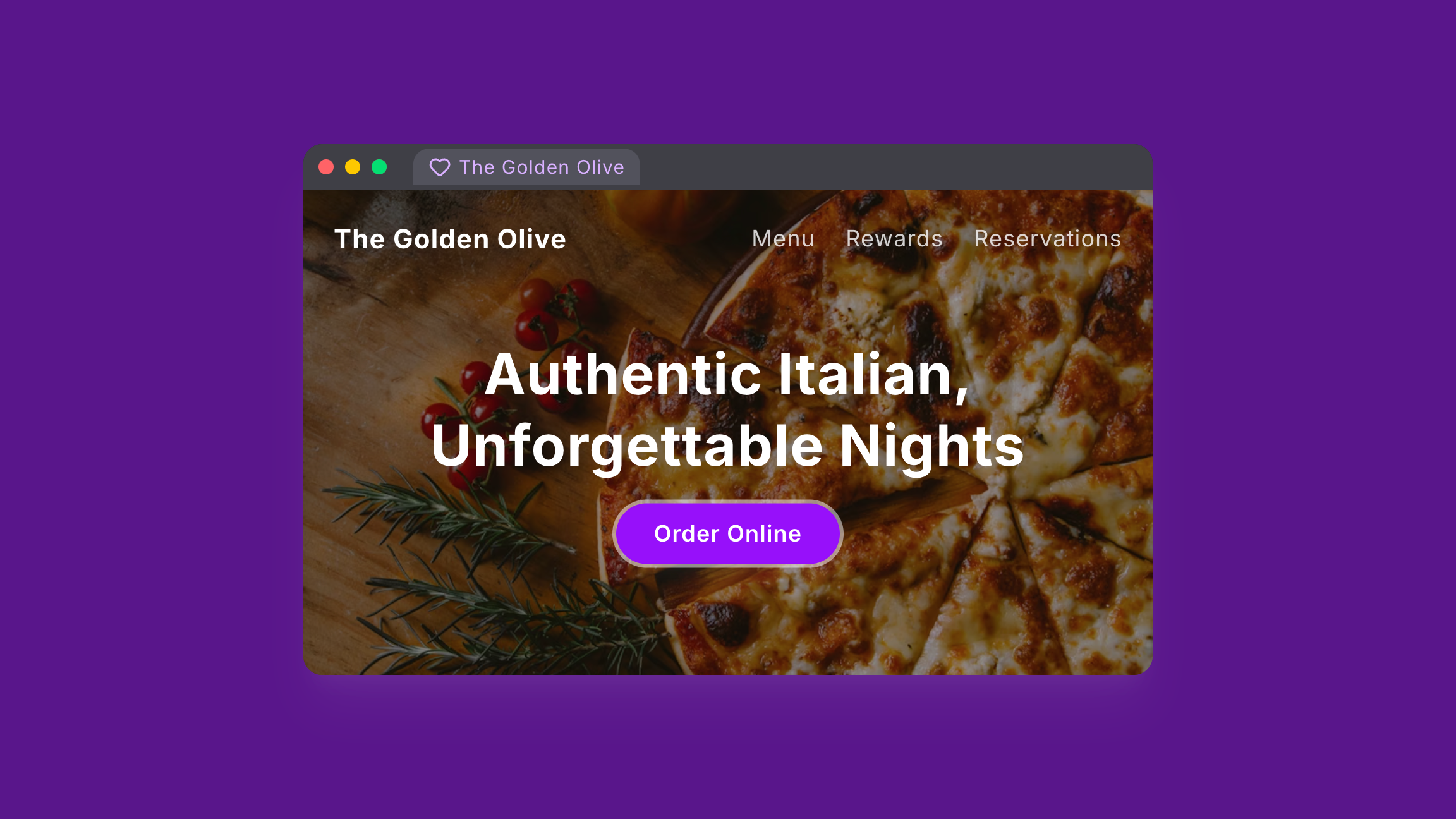 Automenu product visual for AI website builder for restaurants.