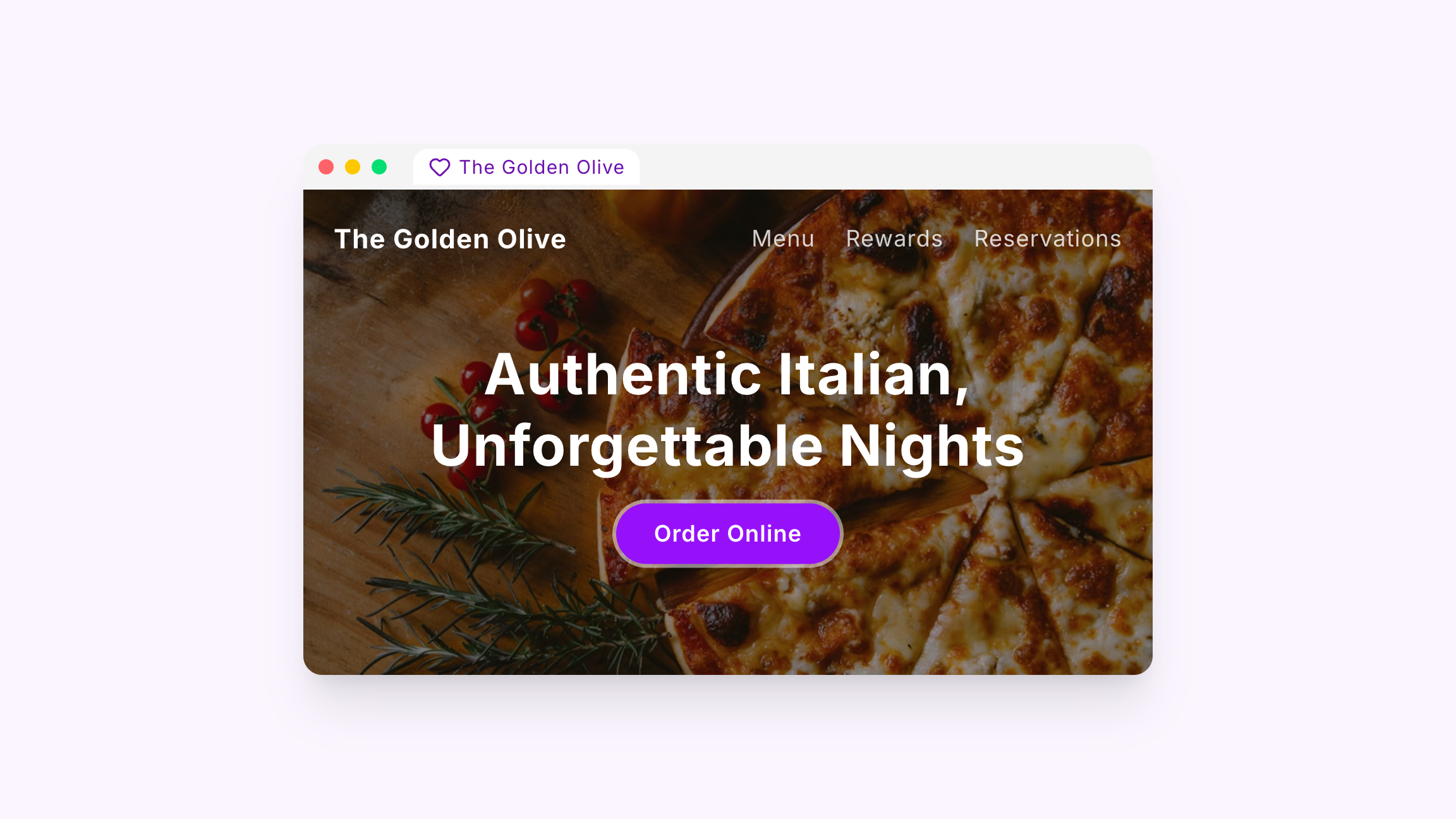 Automenu product visual for AI website builder for restaurants.