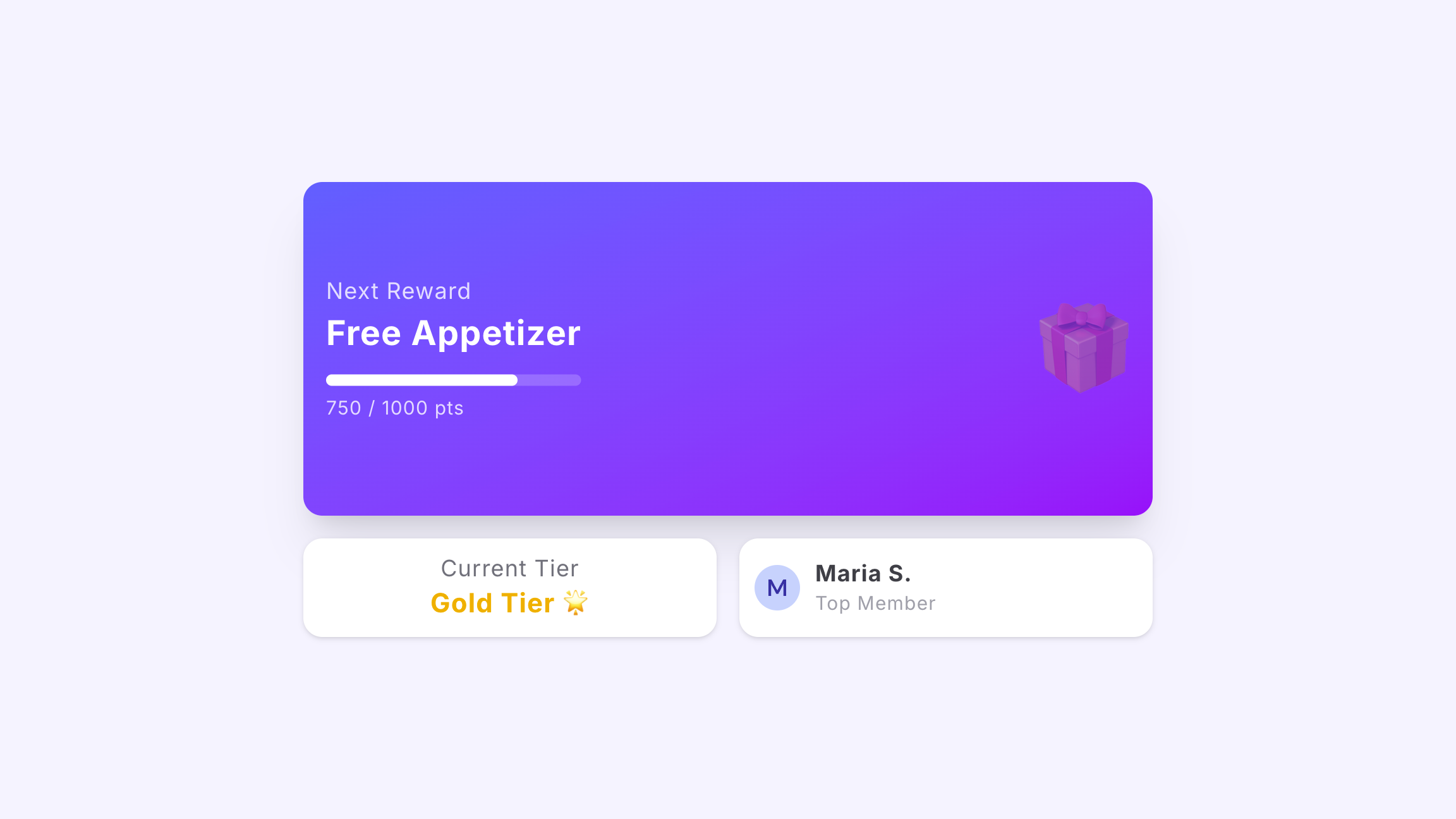 Automenu product visual for restaurant loyalty and rewards.
